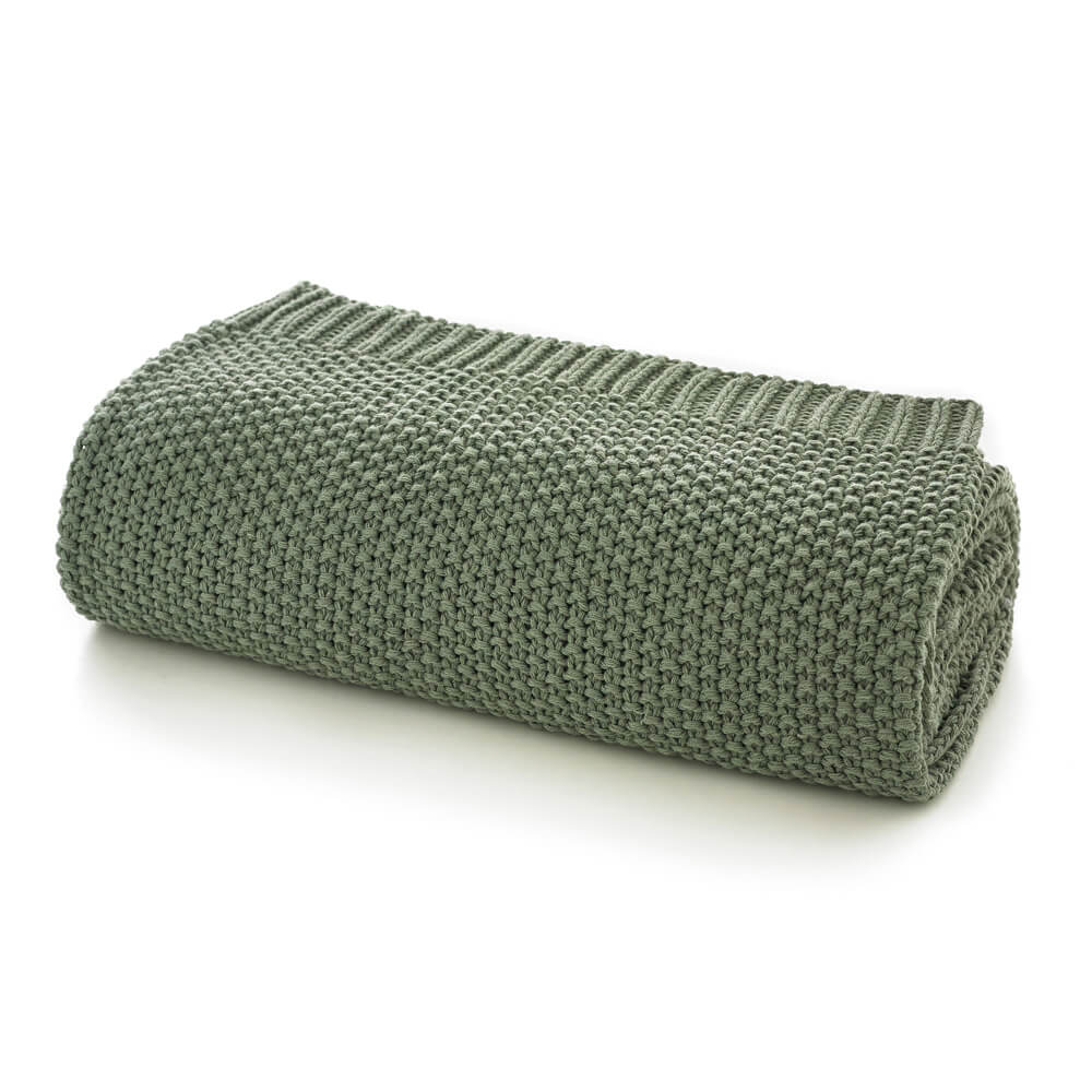 The Lyndon Company Knaresborough Green Throw